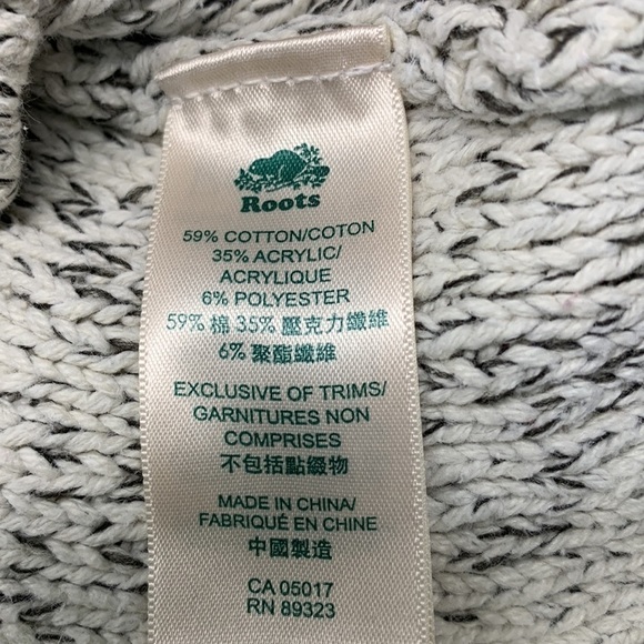 𝅺Roots Turtleneck Sweater Beige with Grey Size XS - Picture 9 of 11